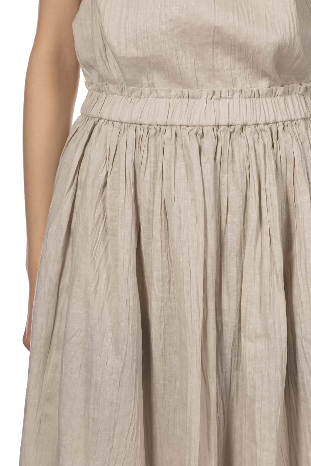 Evam Eva - Iinen Gradation Skirt - Smoke White