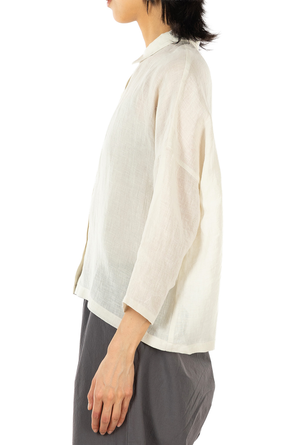 Evam Eva - Linen Wide Shirt - Antique White