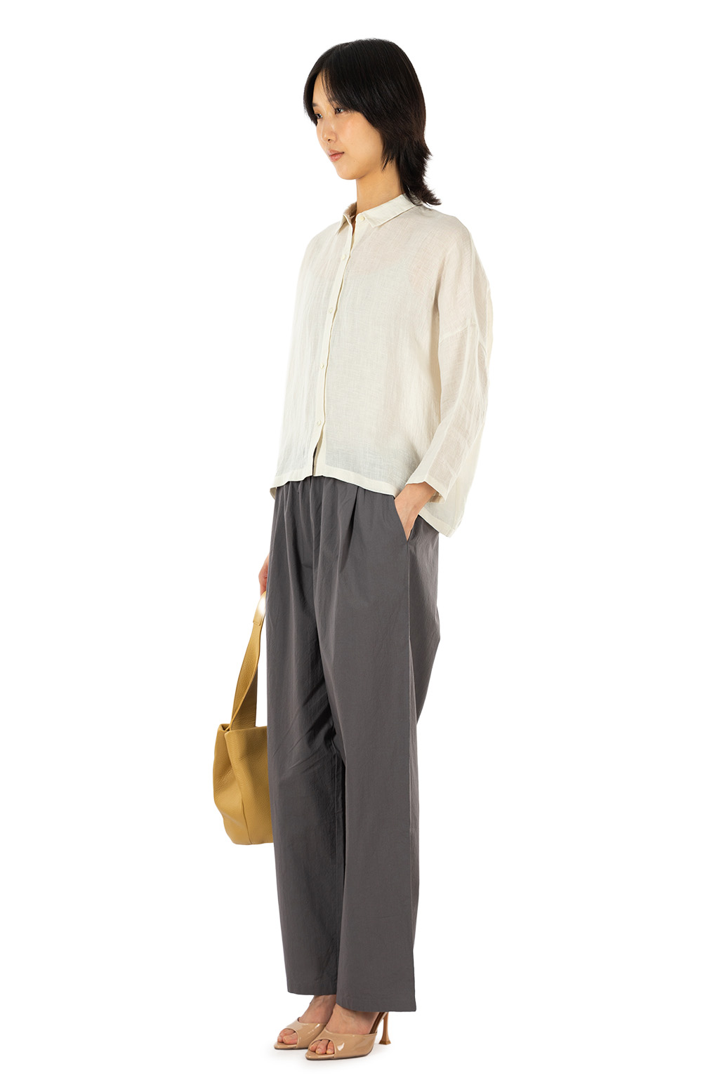 Evam Eva - Linen Wide Shirt - Antique White