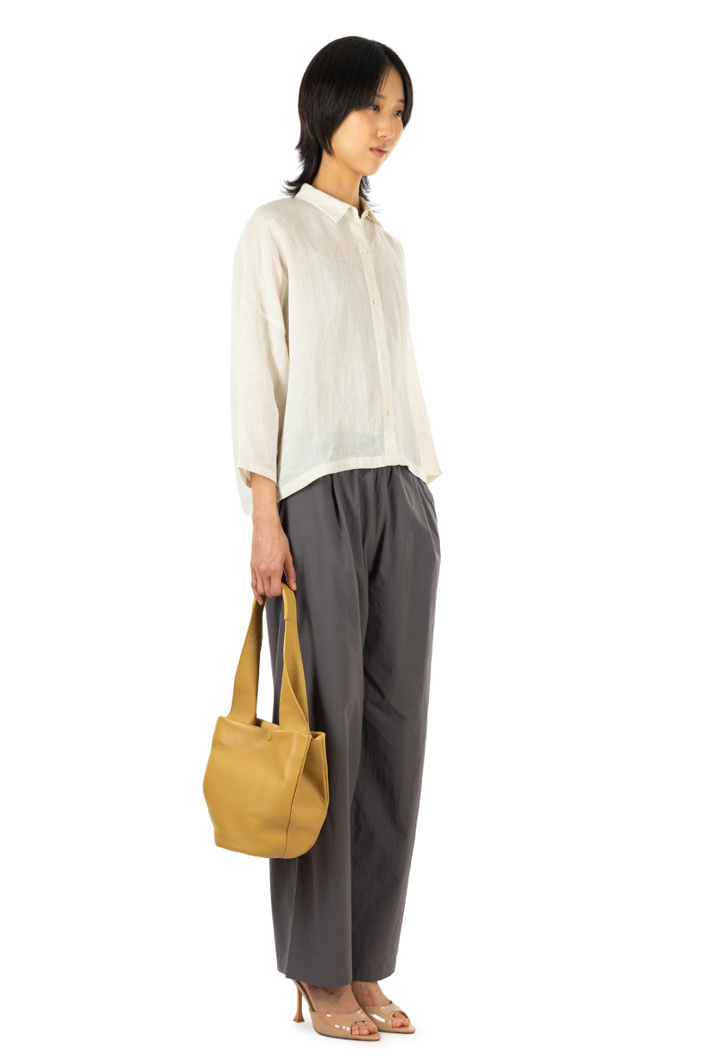 Evam Eva - Linen Wide Shirt - Antique White