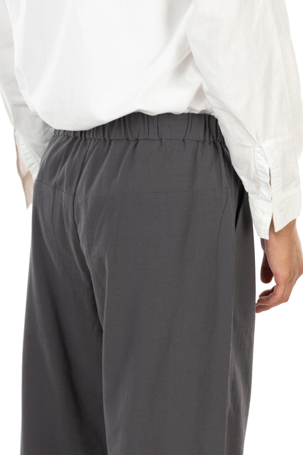 Evam Eva - Cotton Wide Pants - Stone Grey