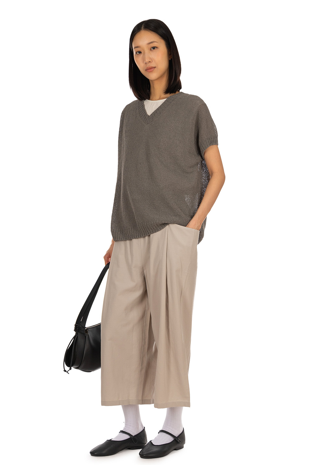 Evam Eva - Paper Yarn Vest - Otter Grey