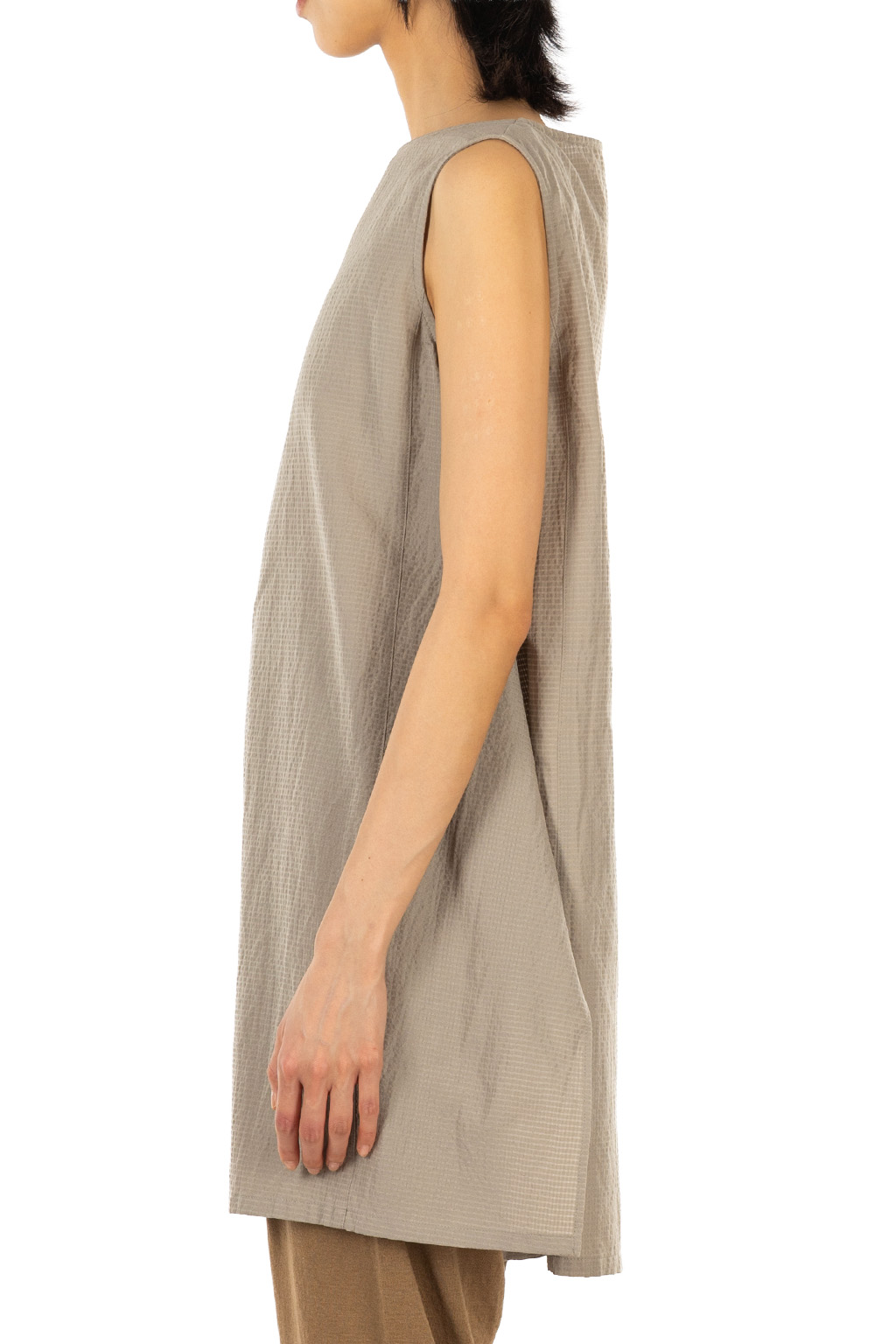 Evam Eva - Pin Check Tunic - Grege