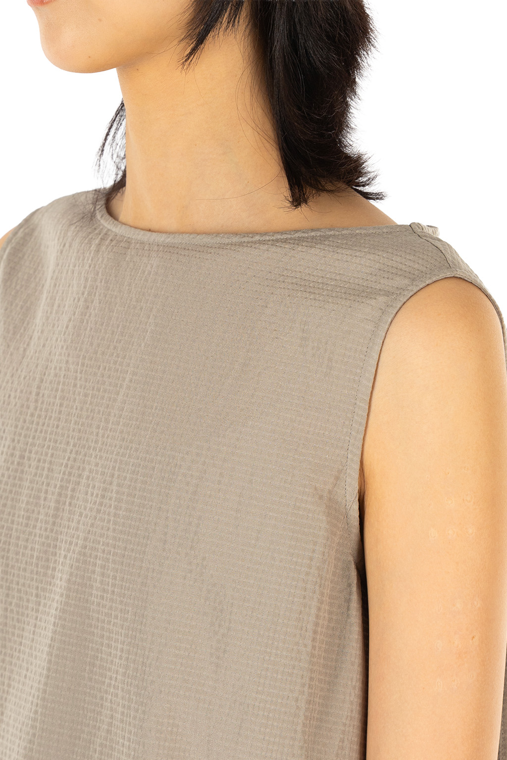 Evam Eva - Pin Check Tunic - Grege