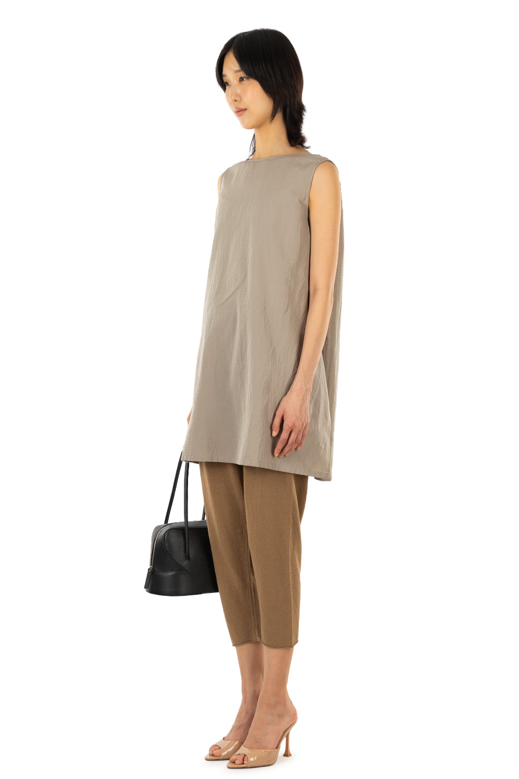 Evam Eva - Pin Check Tunic - Grege