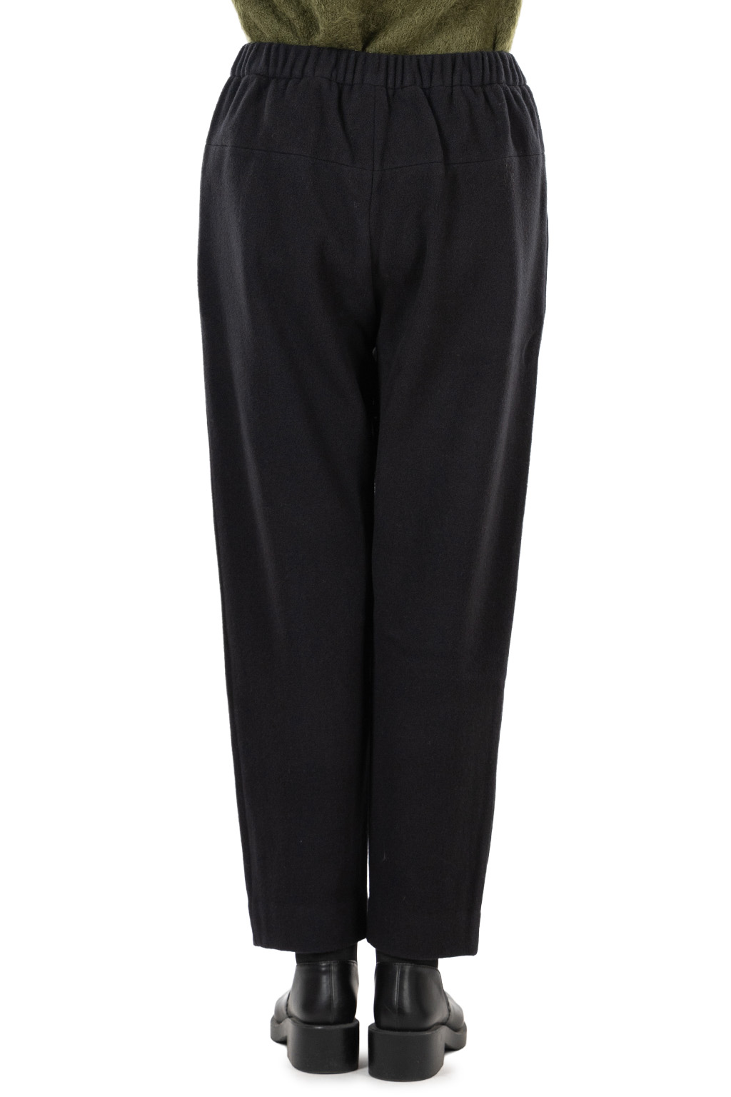 Evam Eva - Unisex Wool Tuck Pants - Sumi