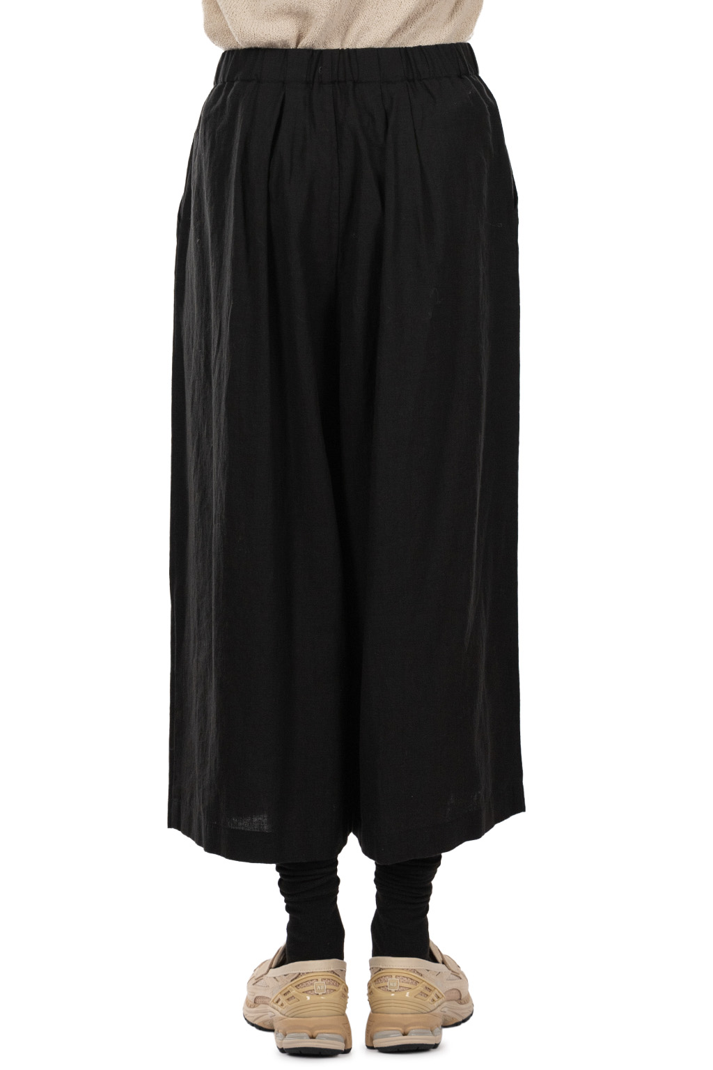 Evam Eva - Water Linen Culotte Pants - Black