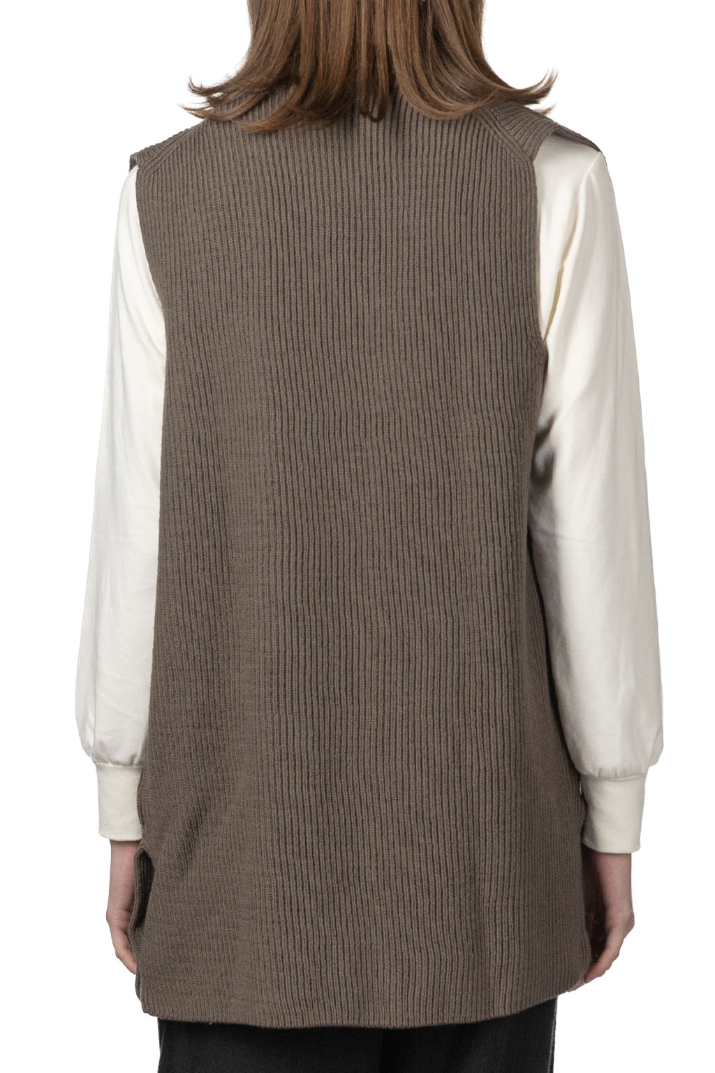 Evam Eva - Wool Aze Vest - Khaki