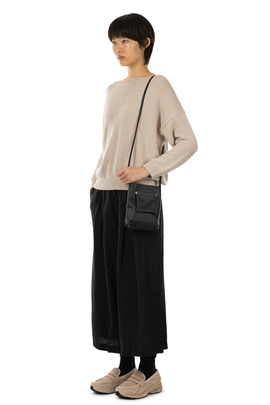 Evam Eva - Wool Lily Boat Neck Pullover - Ecru