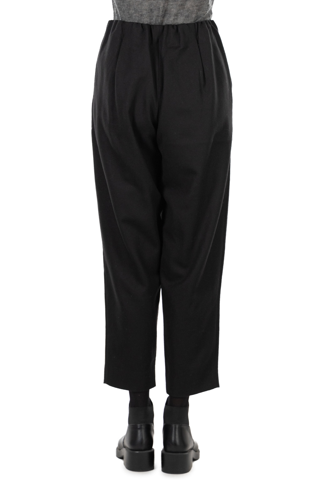 Evam Eva - Wool Tuck Pants - Sumi