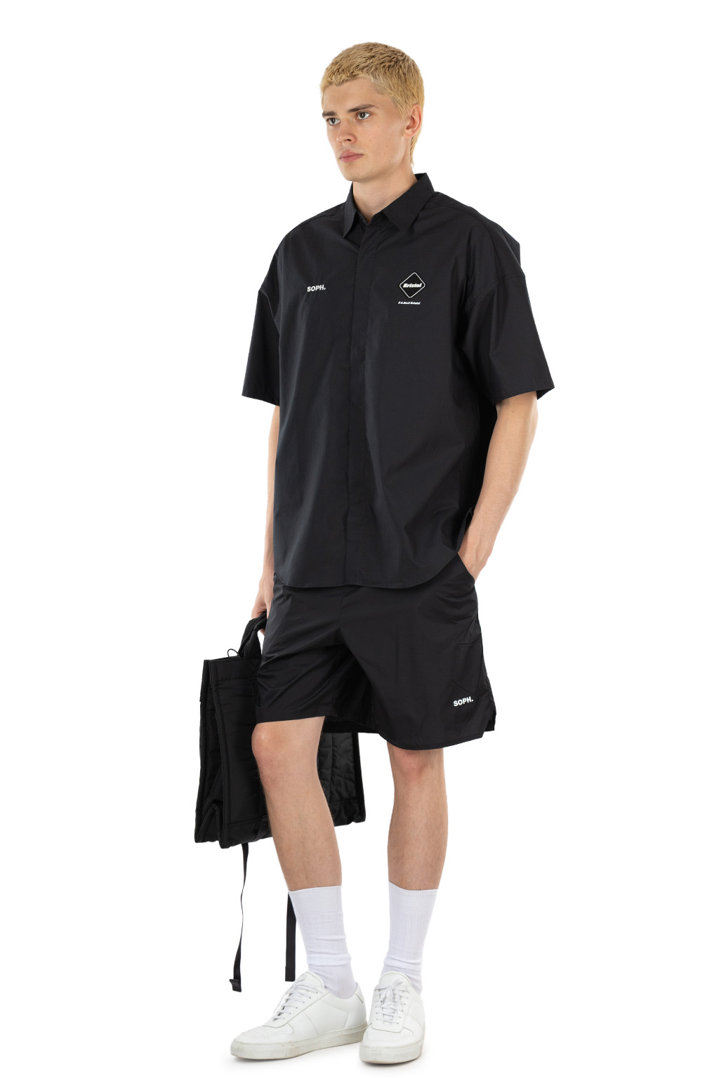 F.C. Real Bristol - Authentic Fly Front SS Shirt - Black