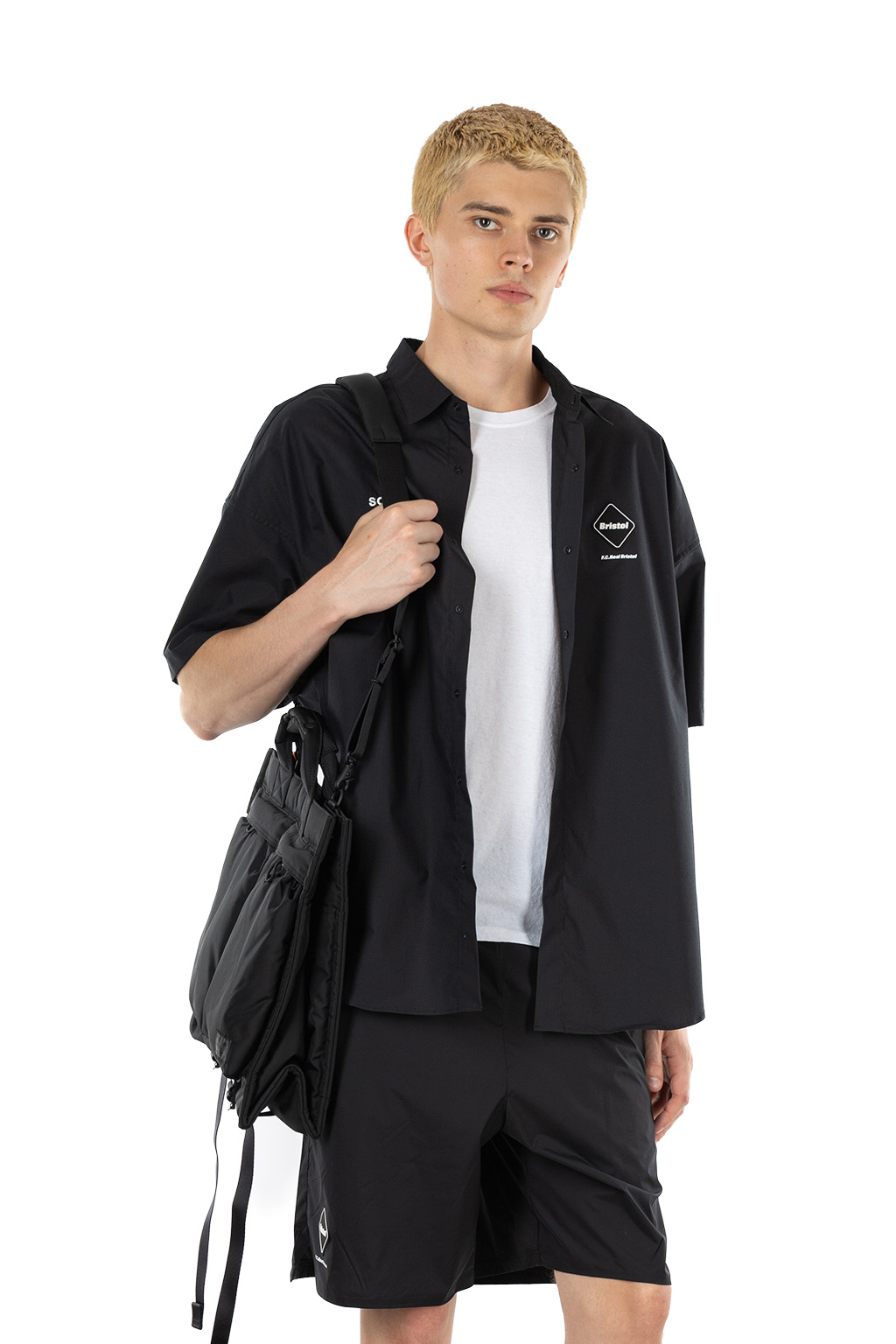 F.C. Real Bristol - Authentic Fly Front SS Shirt - Black