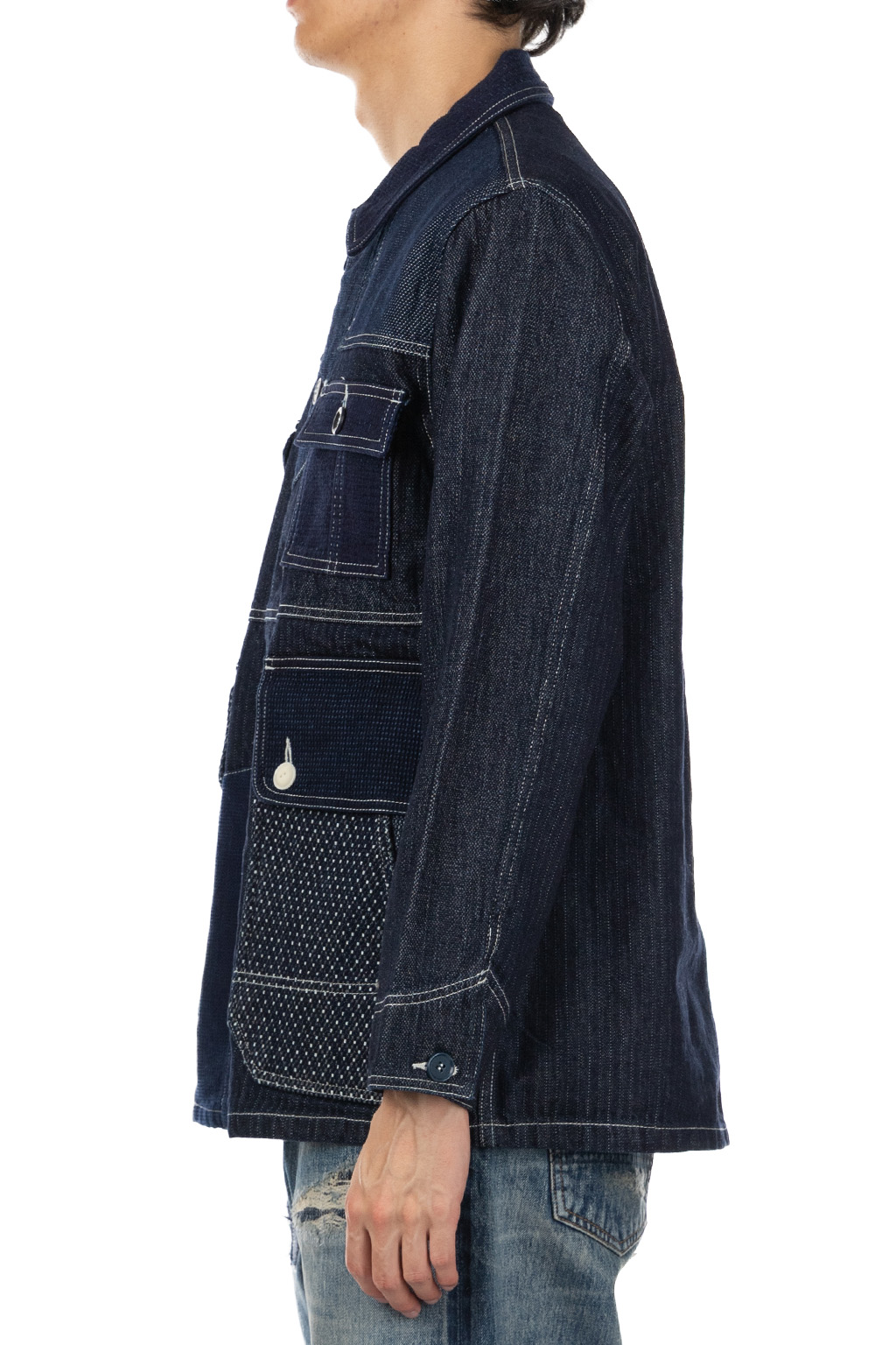 FDMTL - Coverall Jacket Rinse - Indigo