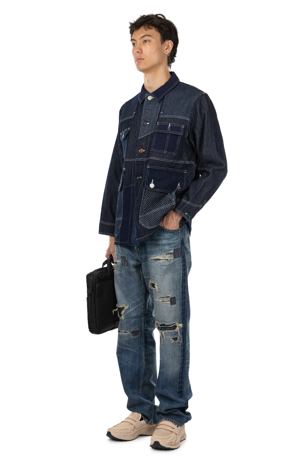 FDMTL - Coverall Jacket Rinse - Indigo