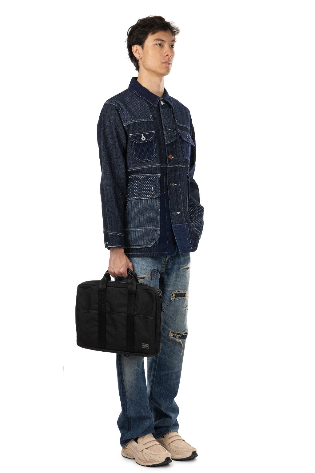 FDMTL - Coverall Jacket Rinse - Indigo
