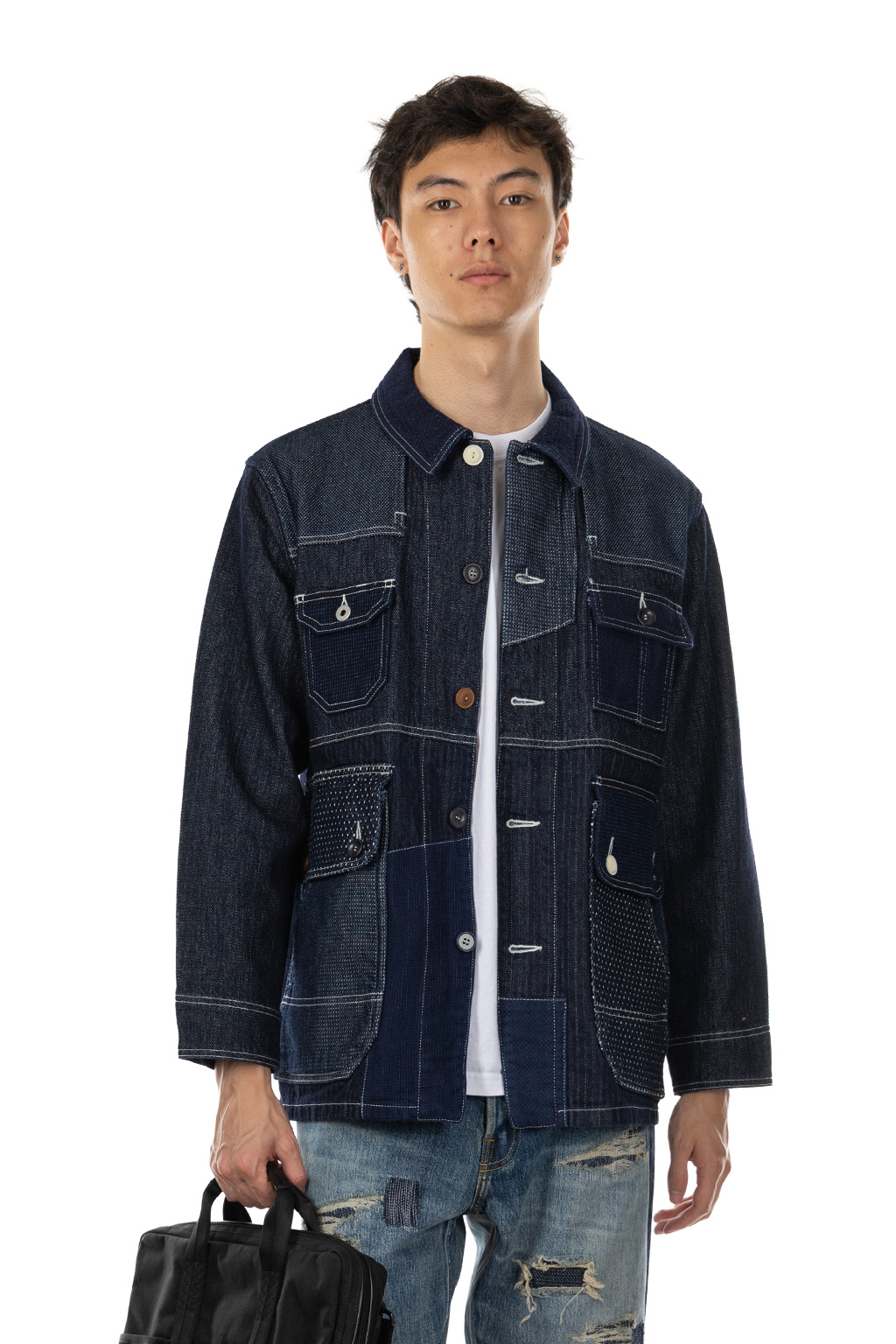 FDMTL - Coverall Jacket Rinse - Indigo