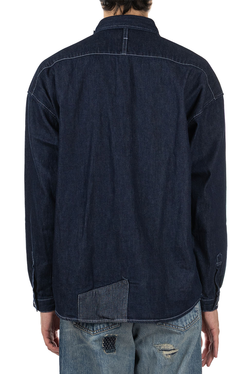 FDMTL - Patch Denim Shirt Rinse - Indigo