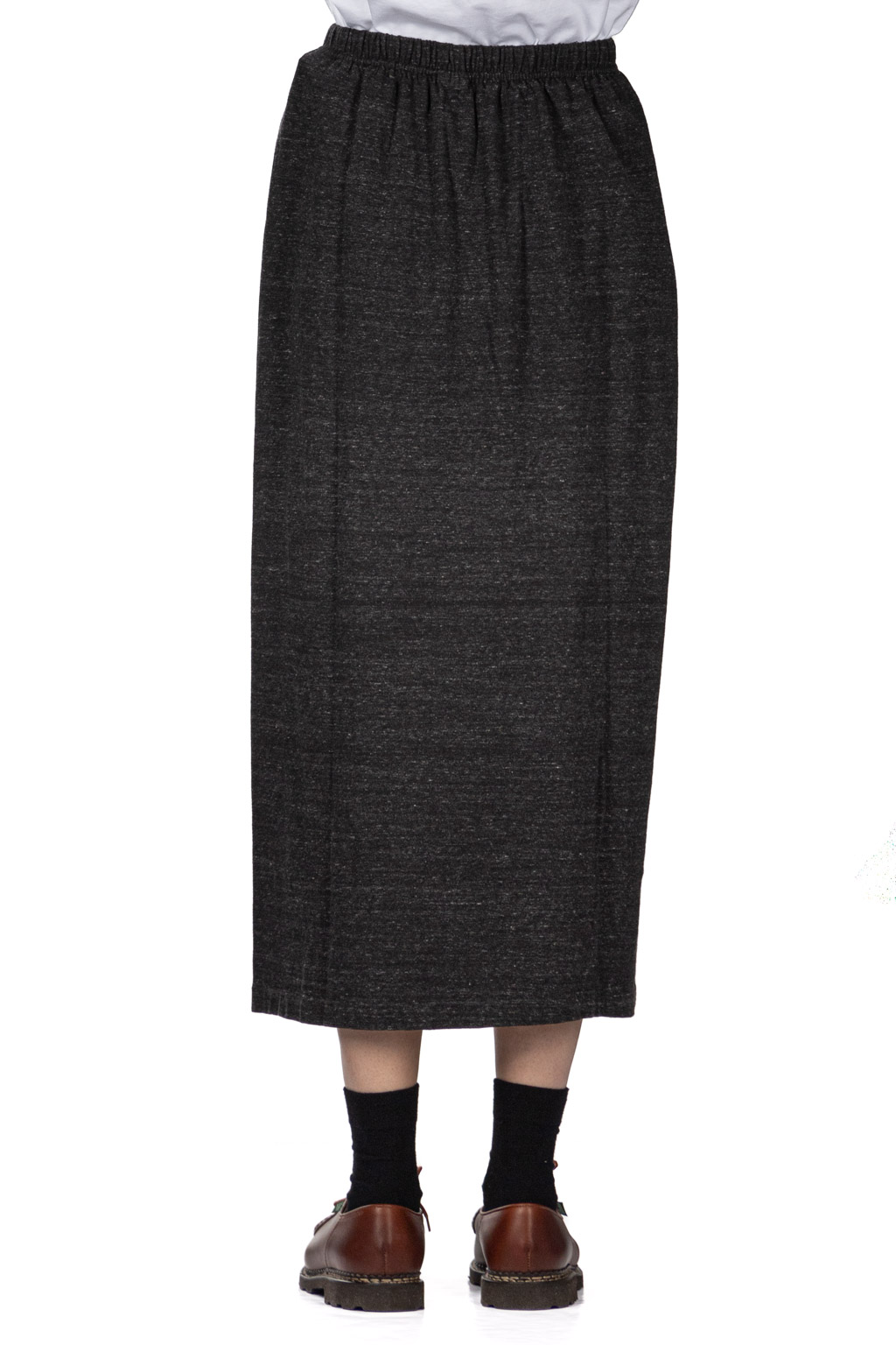 Filmelange - Organic Cotton Long Skirt - Black Melange