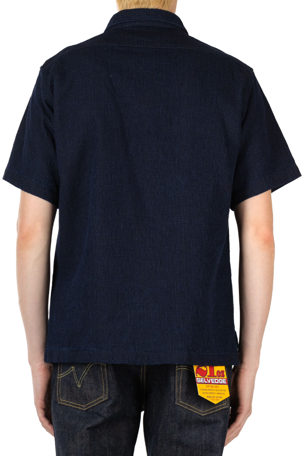Iron Heart - 10oz Dobby Cloth Short Sleeve Mechanic Shirt - Indigo