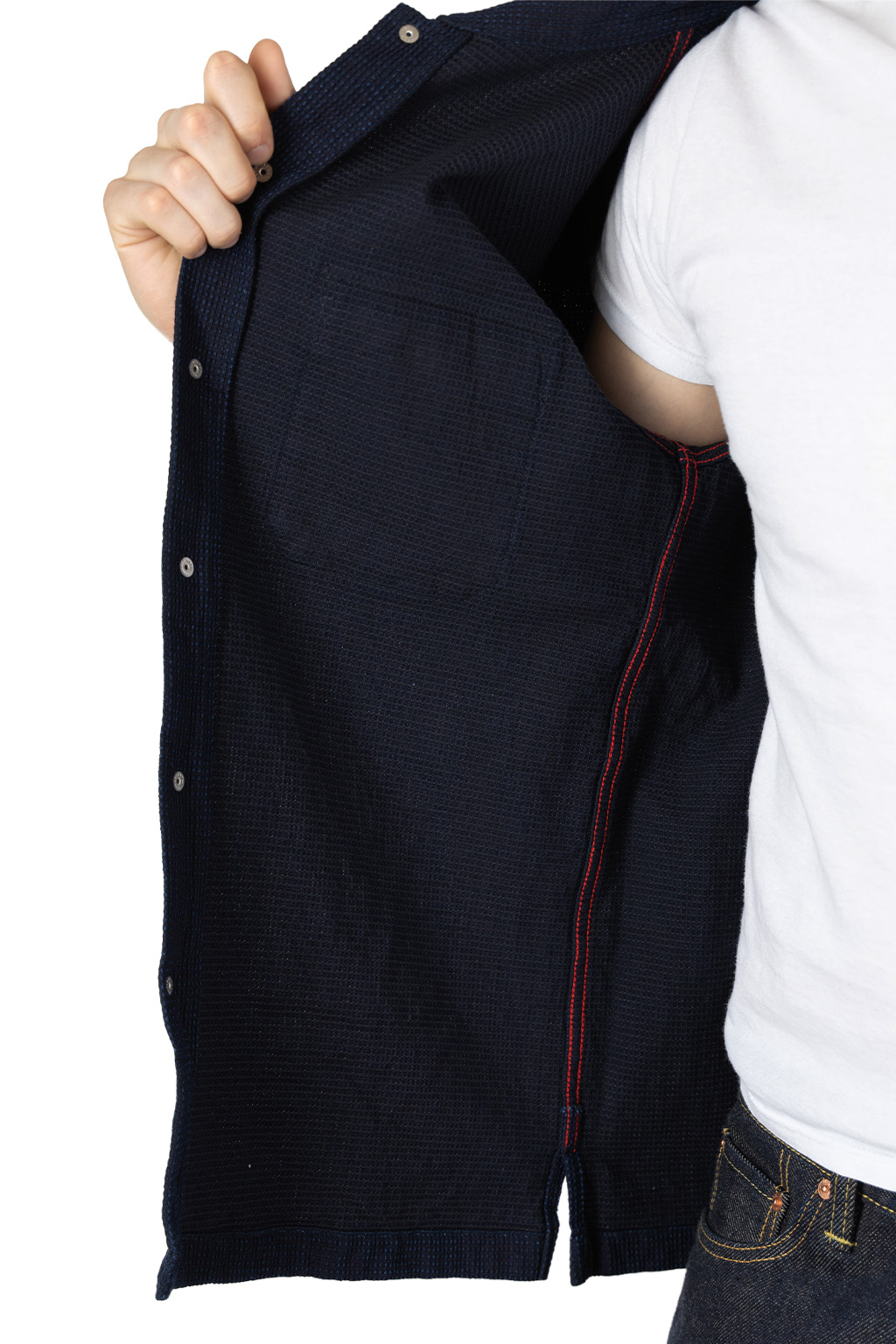 Iron Heart - 10oz Dobby Cloth Short Sleeve Mechanic Shirt - Indigo
