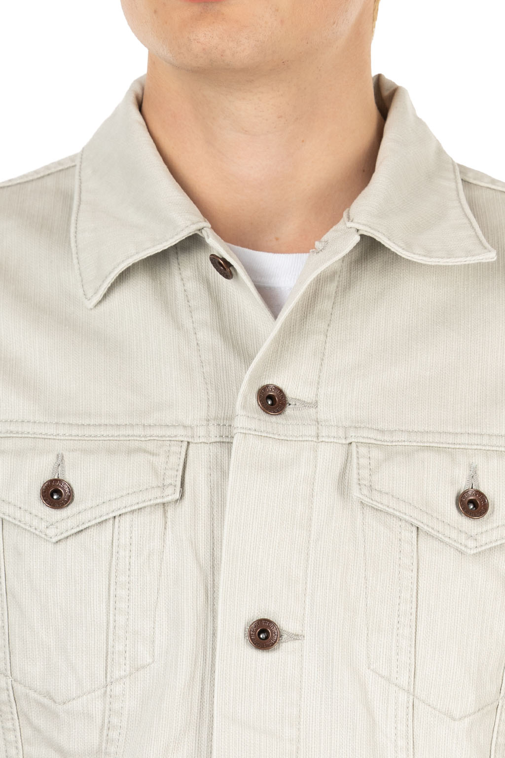 Iron Heart - 11oz Piqué Modified Type III Jacket - Light Grey