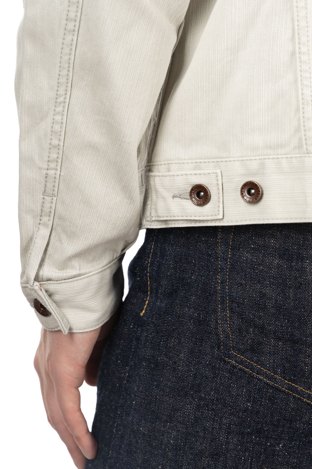 Iron Heart - 11oz Piqué Modified Type III Jacket - Light Grey