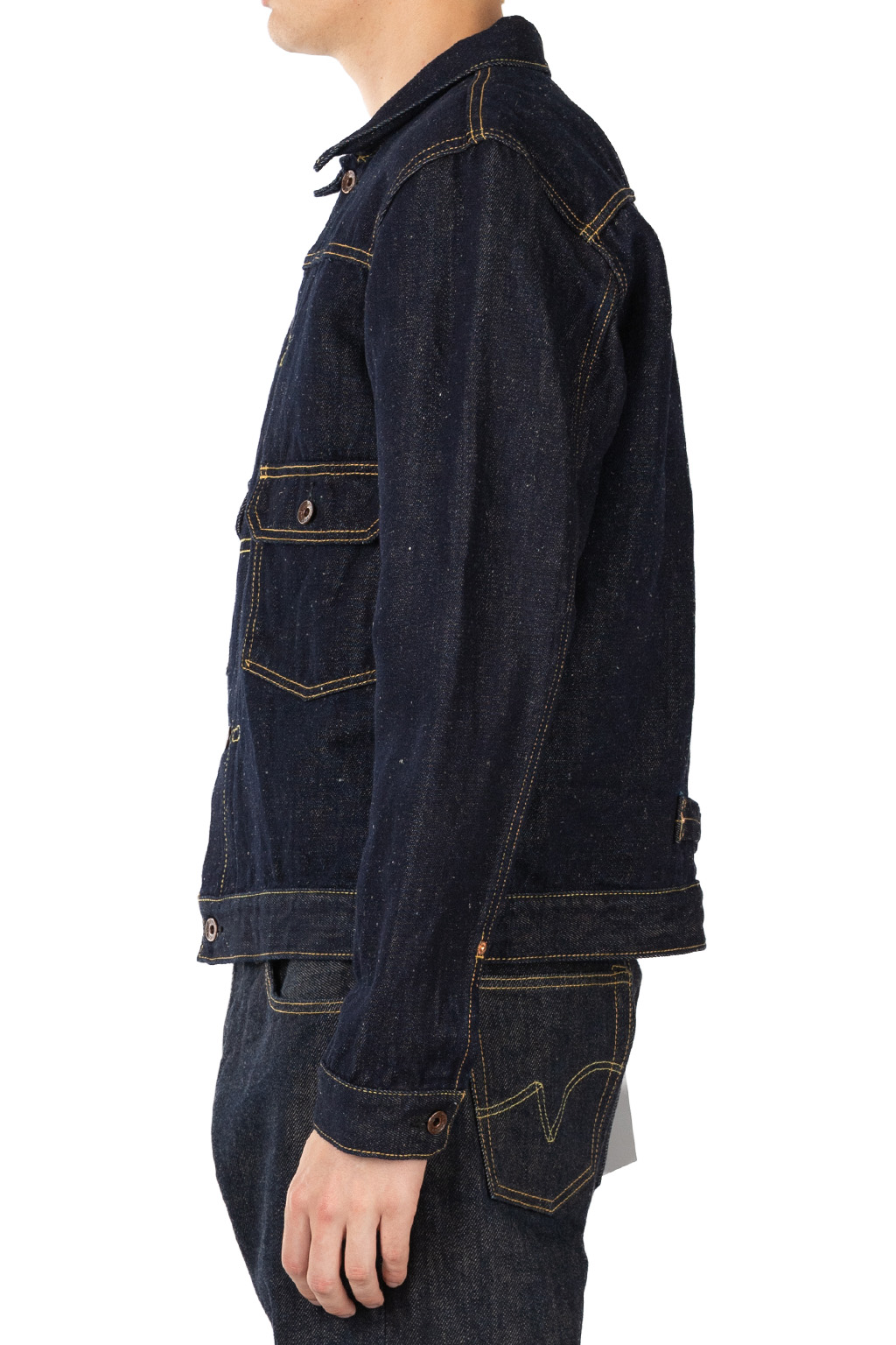 Iron Heart - 14oz Cotton Linen Denim Type II Jacket - Indigo