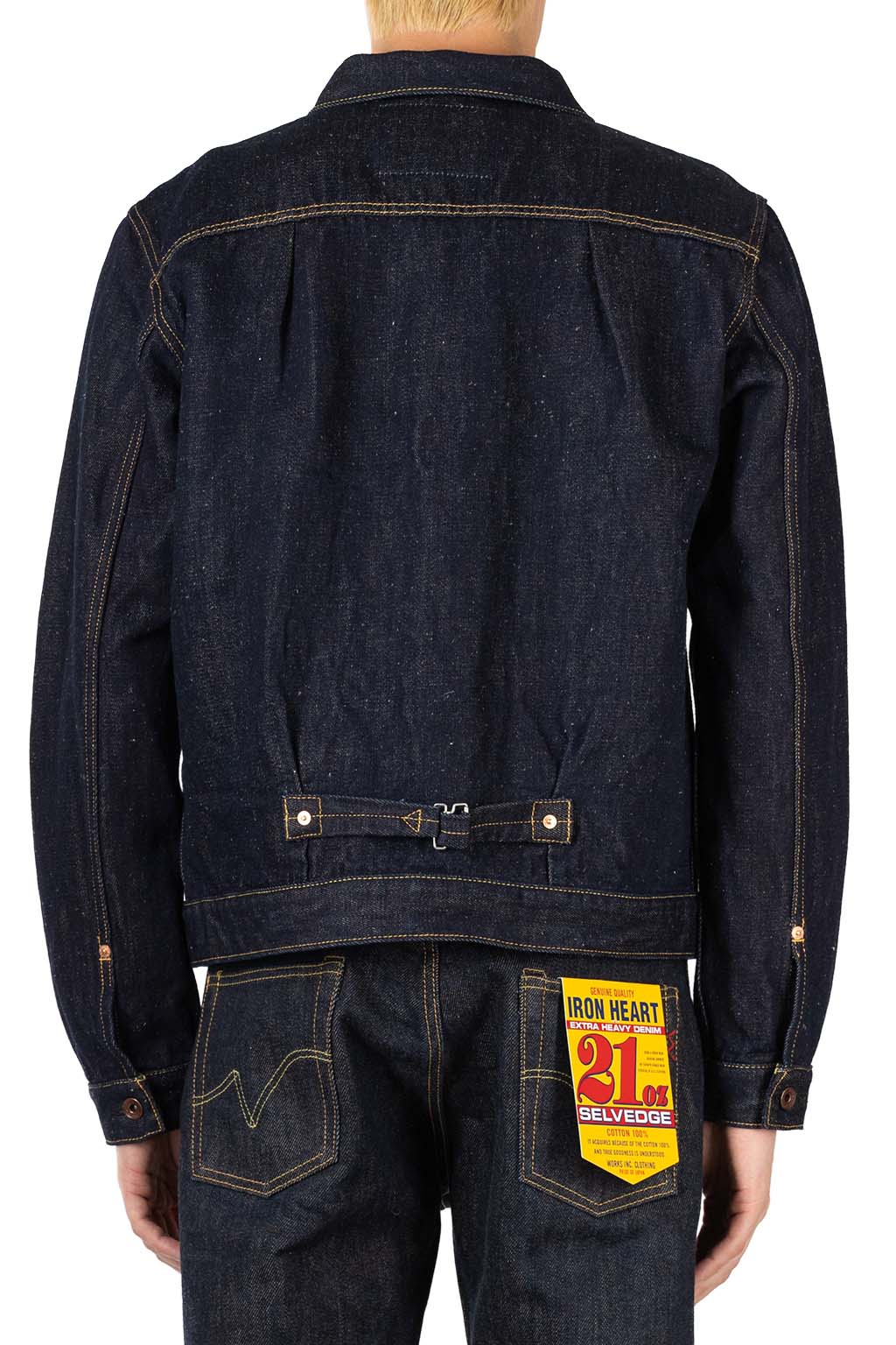 Iron Heart - 14oz Cotton Linen Denim Type II Jacket - Indigo