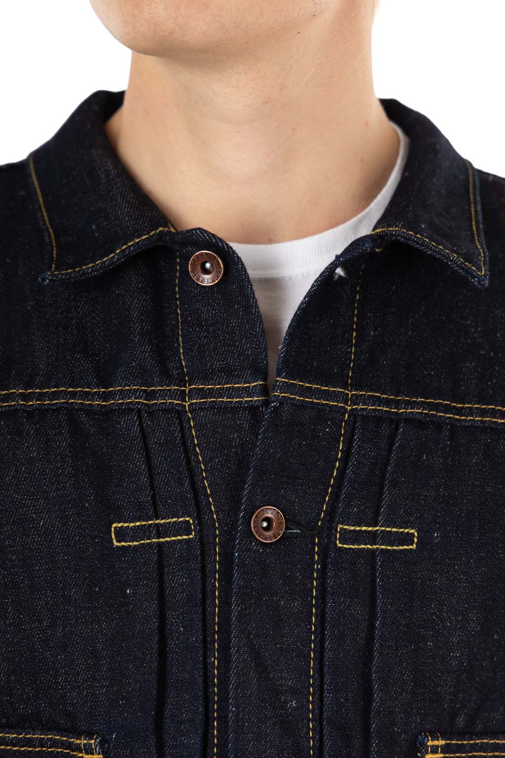 Iron Heart - 14oz Cotton Linen Denim Type II Jacket - Indigo