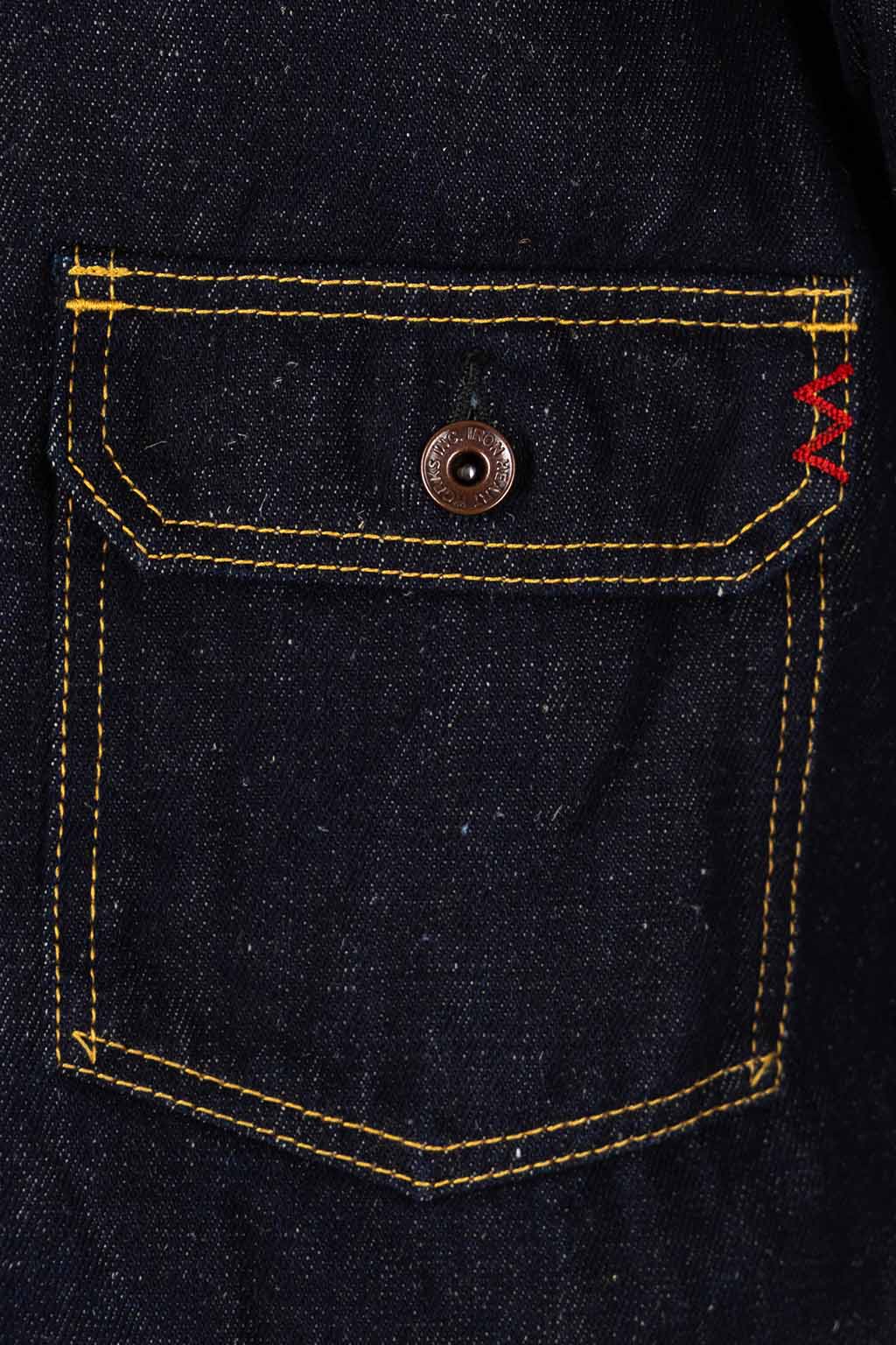 Iron Heart - 14oz Cotton Linen Denim Type II Jacket - Indigo