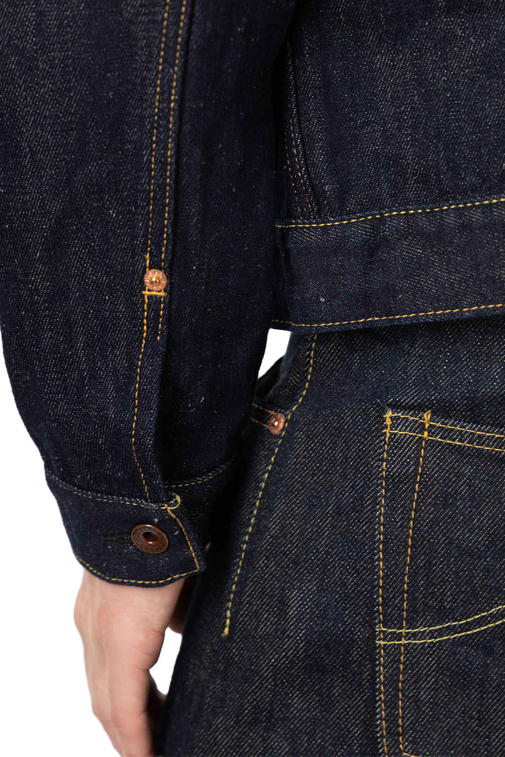 Iron Heart - 14oz Cotton Linen Denim Type II Jacket - Indigo