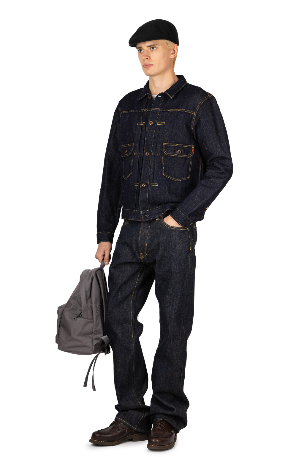Iron Heart - 14oz Cotton Linen Denim Type II Jacket - Indigo