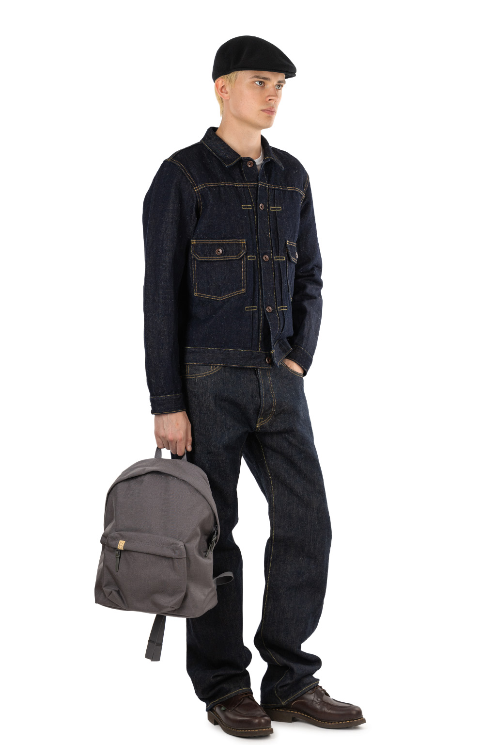 Iron Heart - 14oz Cotton Linen Denim Type II Jacket - Indigo