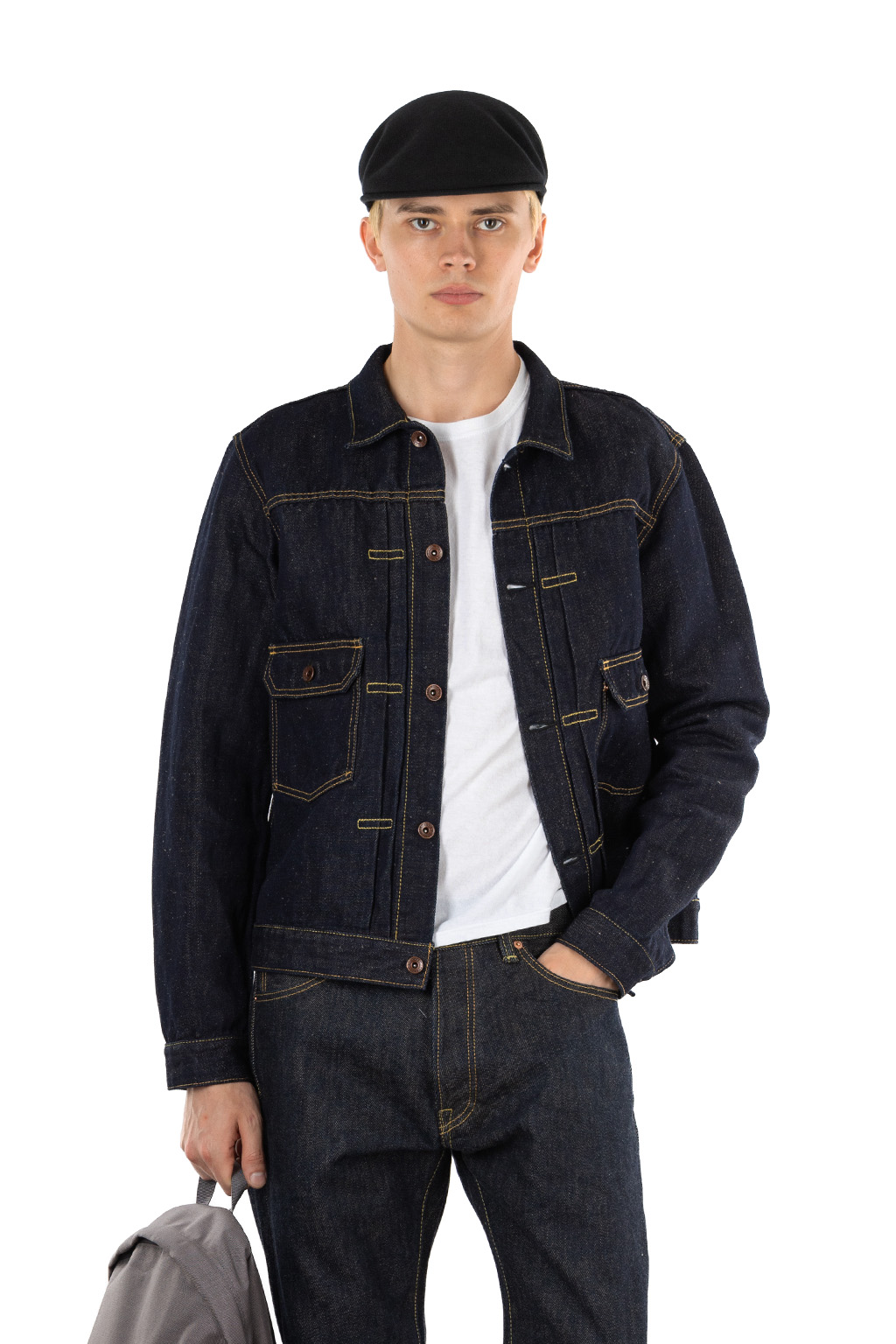 Iron Heart - 14oz Cotton Linen Denim Type II Jacket - Indigo