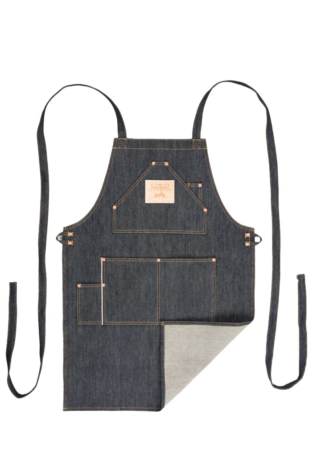 Iron Heart 21oz Selvedge Denim Apron - Indigo