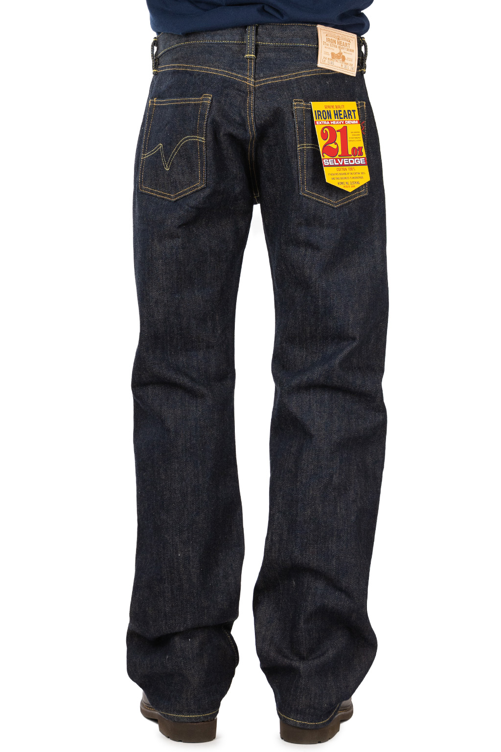 Iron Heart - 21oz Selvedge Denim Straight Cut Jeans - Indigo