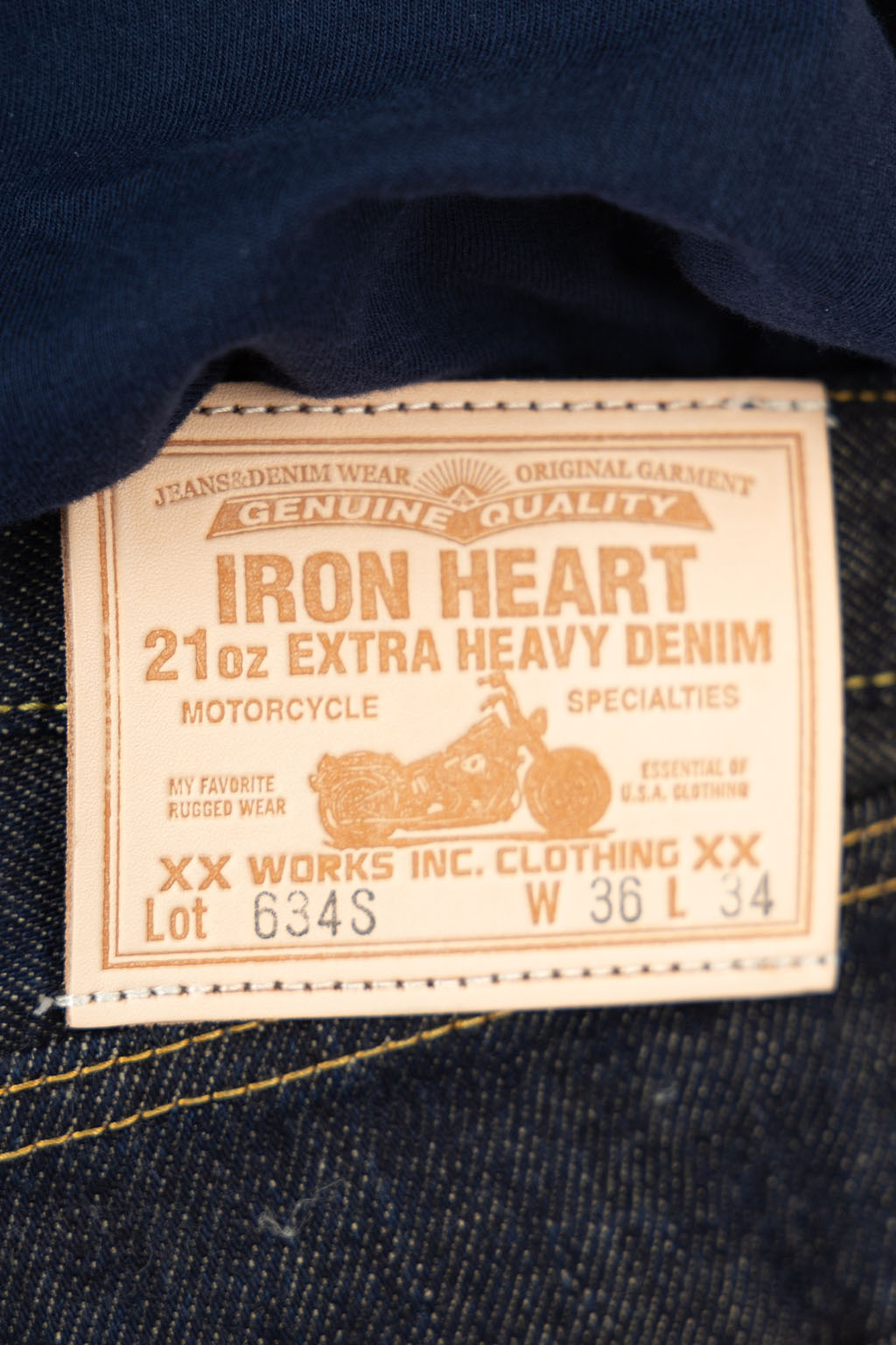 Iron Heart - 21oz Selvedge Denim Straight Cut Jeans - Indigo