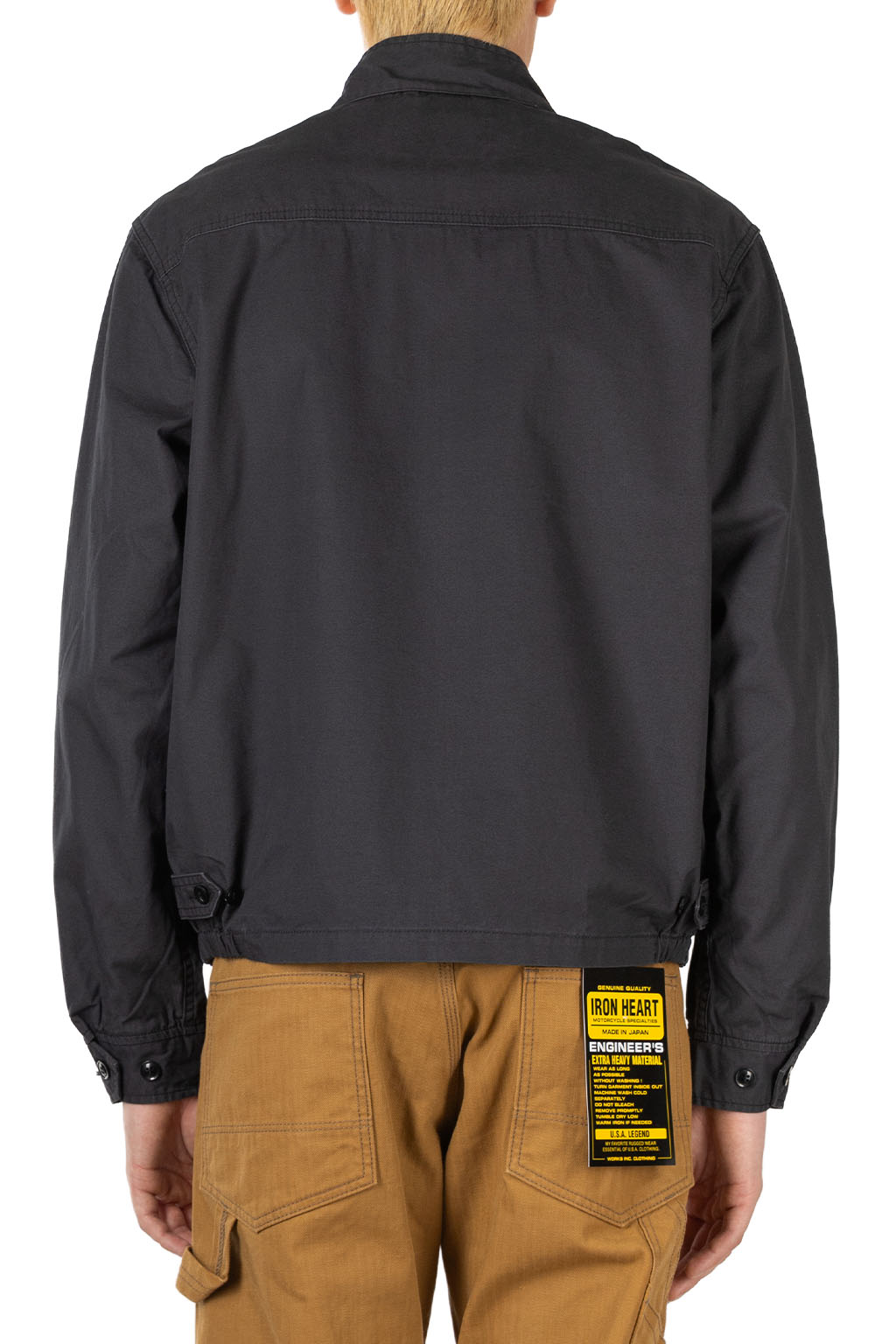 Iron Heart - 6.2oz Serge Drizzler Jacket - Black