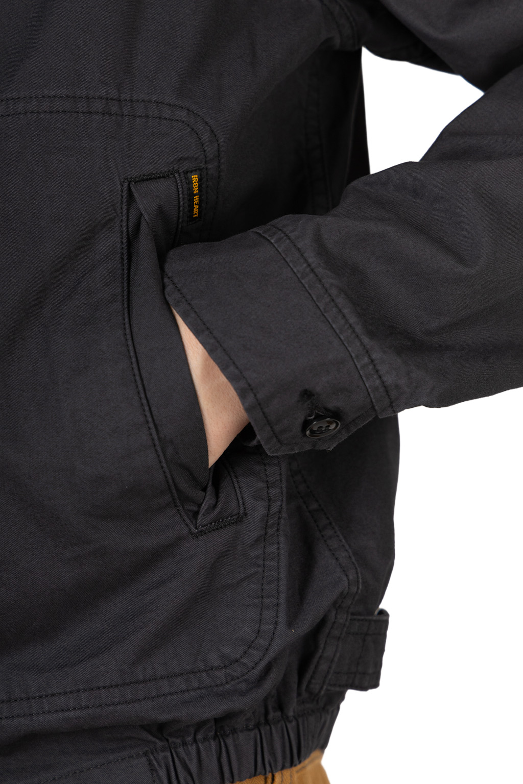 Iron Heart - 6.2oz Serge Drizzler Jacket - Black