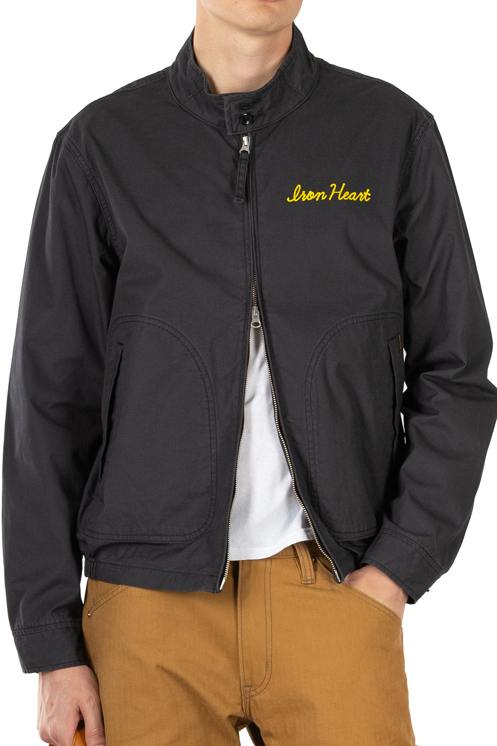 Iron Heart - 6.2oz Serge Drizzler Jacket - Black
