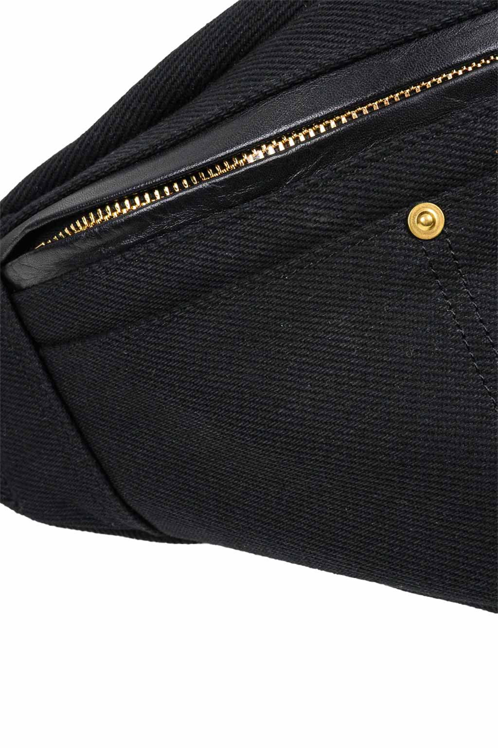 Iron Heart - IHE-37-BLK - 21oz Denim Waist Bag - Superblack Non-Fade