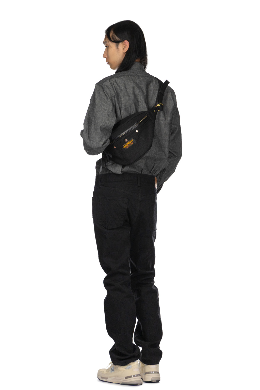 Iron Heart - IHE-37-BLK - 21oz Denim Waist Bag - Superblack Non-Fade