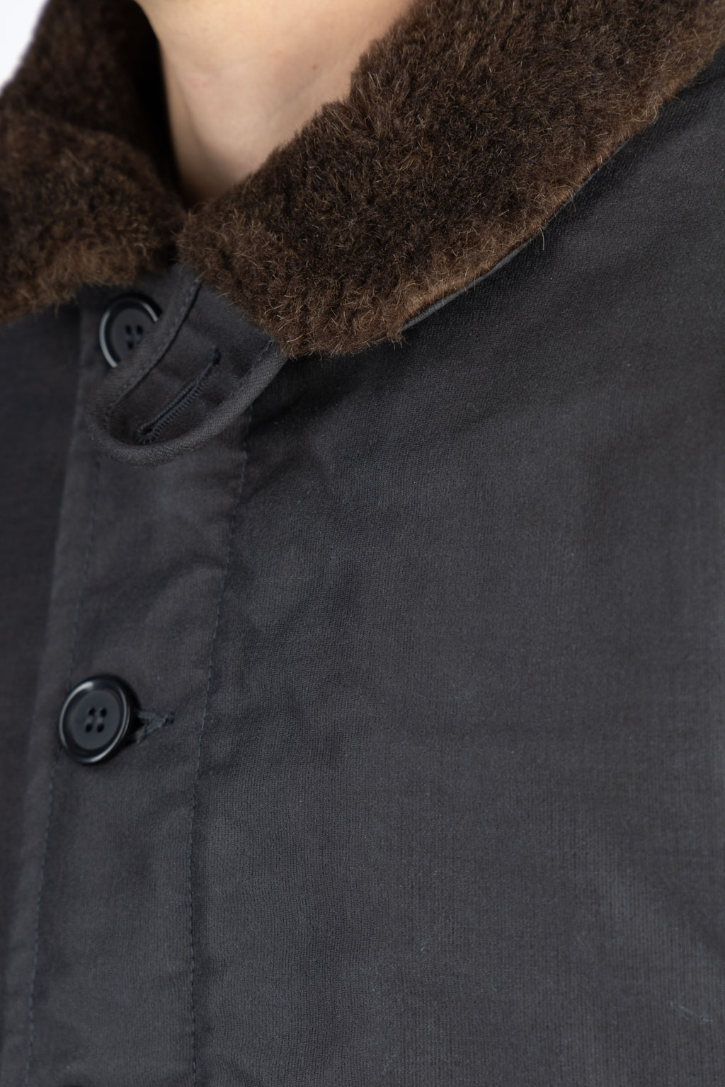 Iron Heart - Oiled Whipcord N1 Deck Jacket - Black