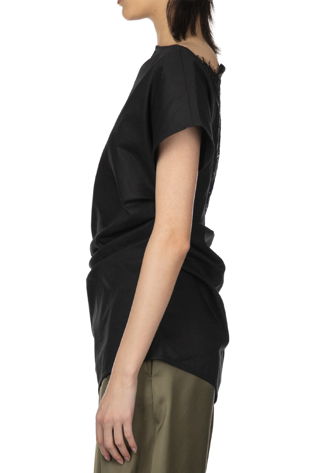 JW Anderson - Asymmetric Draped Top - Black