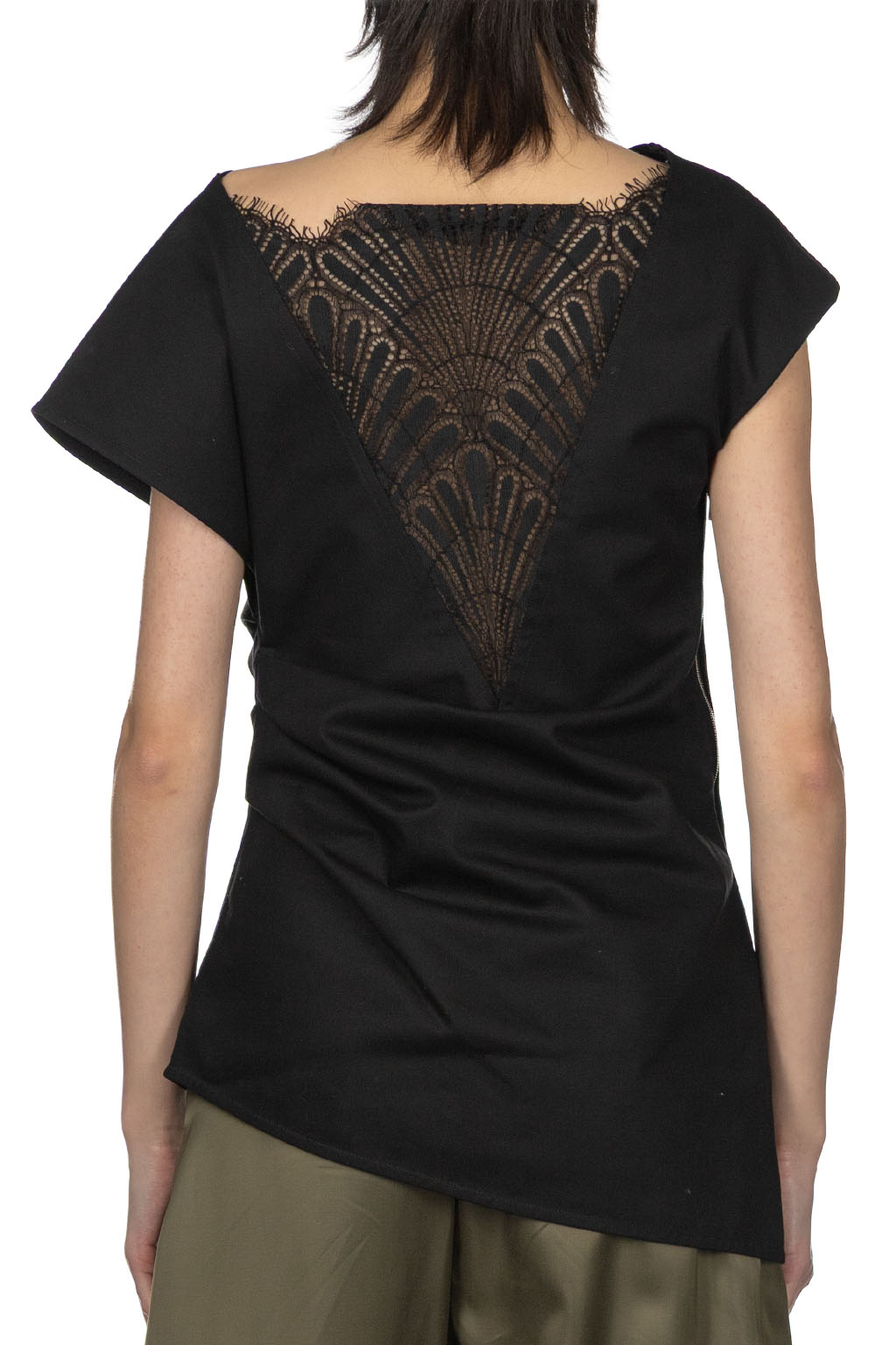 JW Anderson - Asymmetric Draped Top - Black