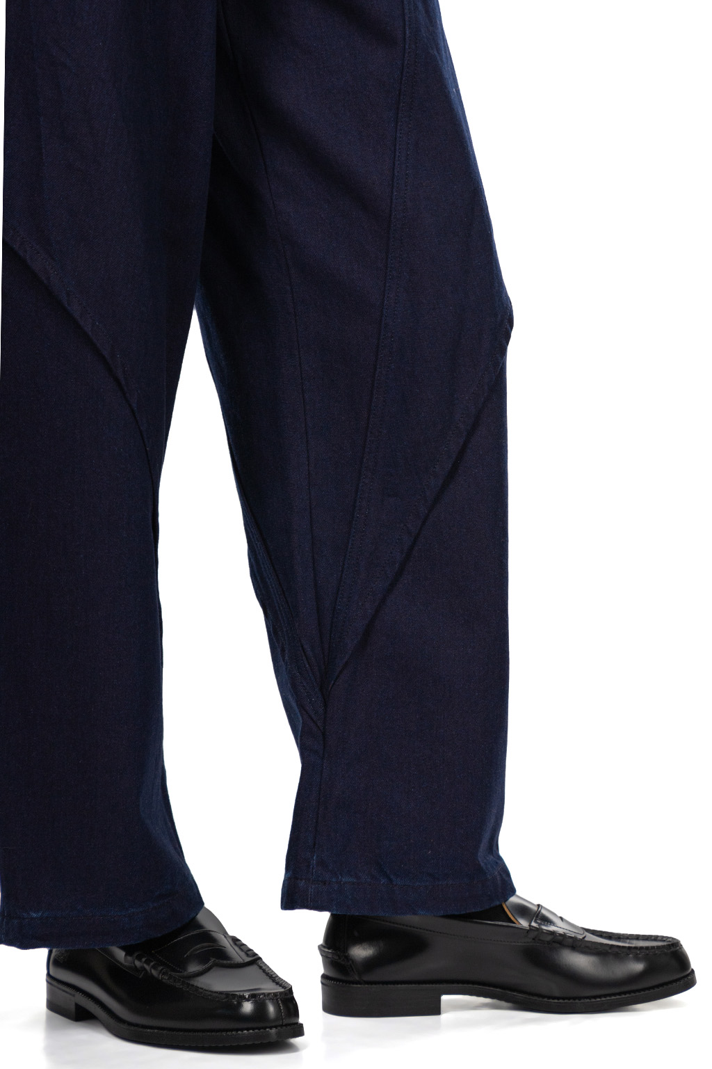 JW Anderson - Cropped Sculptural Jeans - Blue and Red