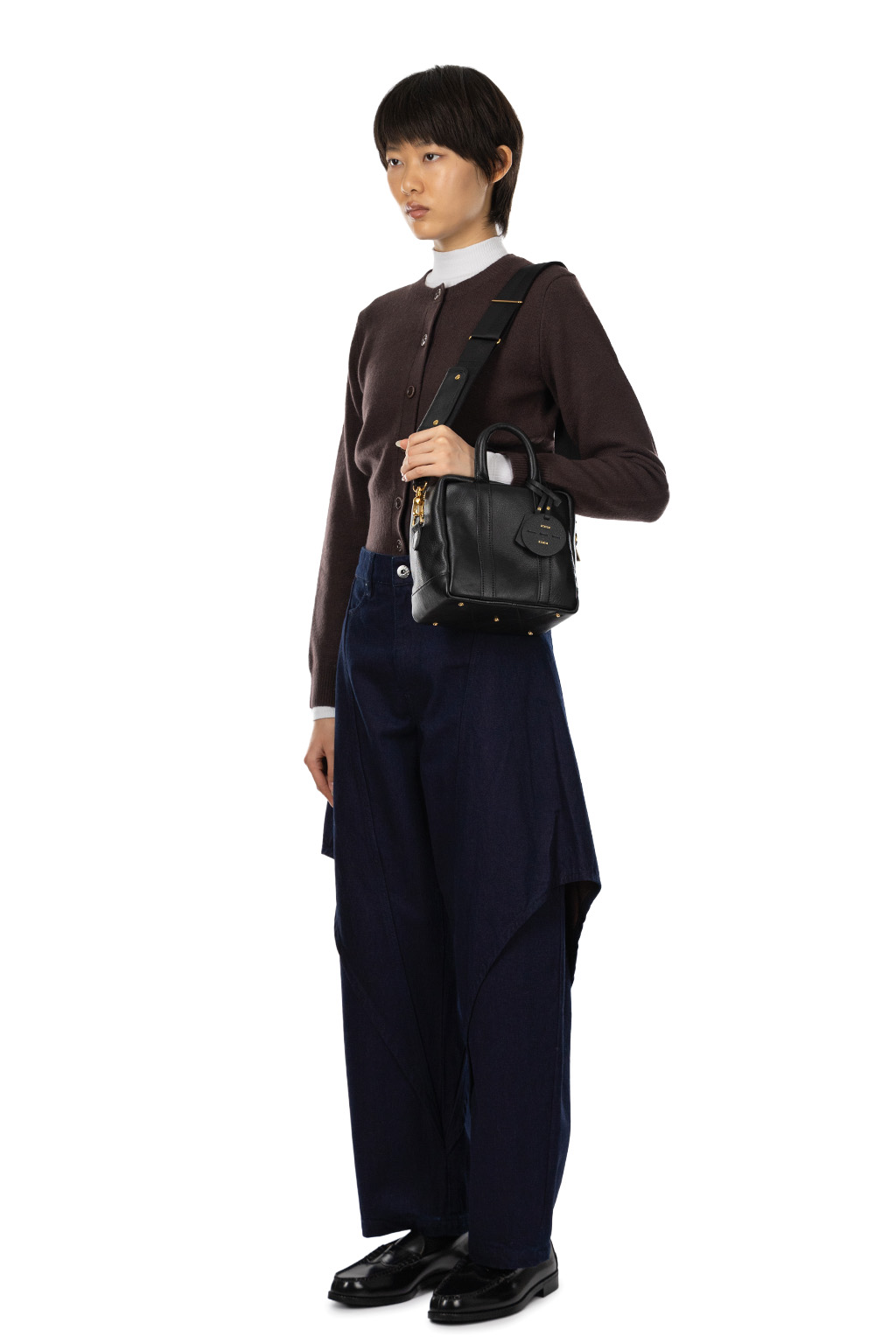 JW Anderson - Cropped Sculptural Jeans - Blue and Red