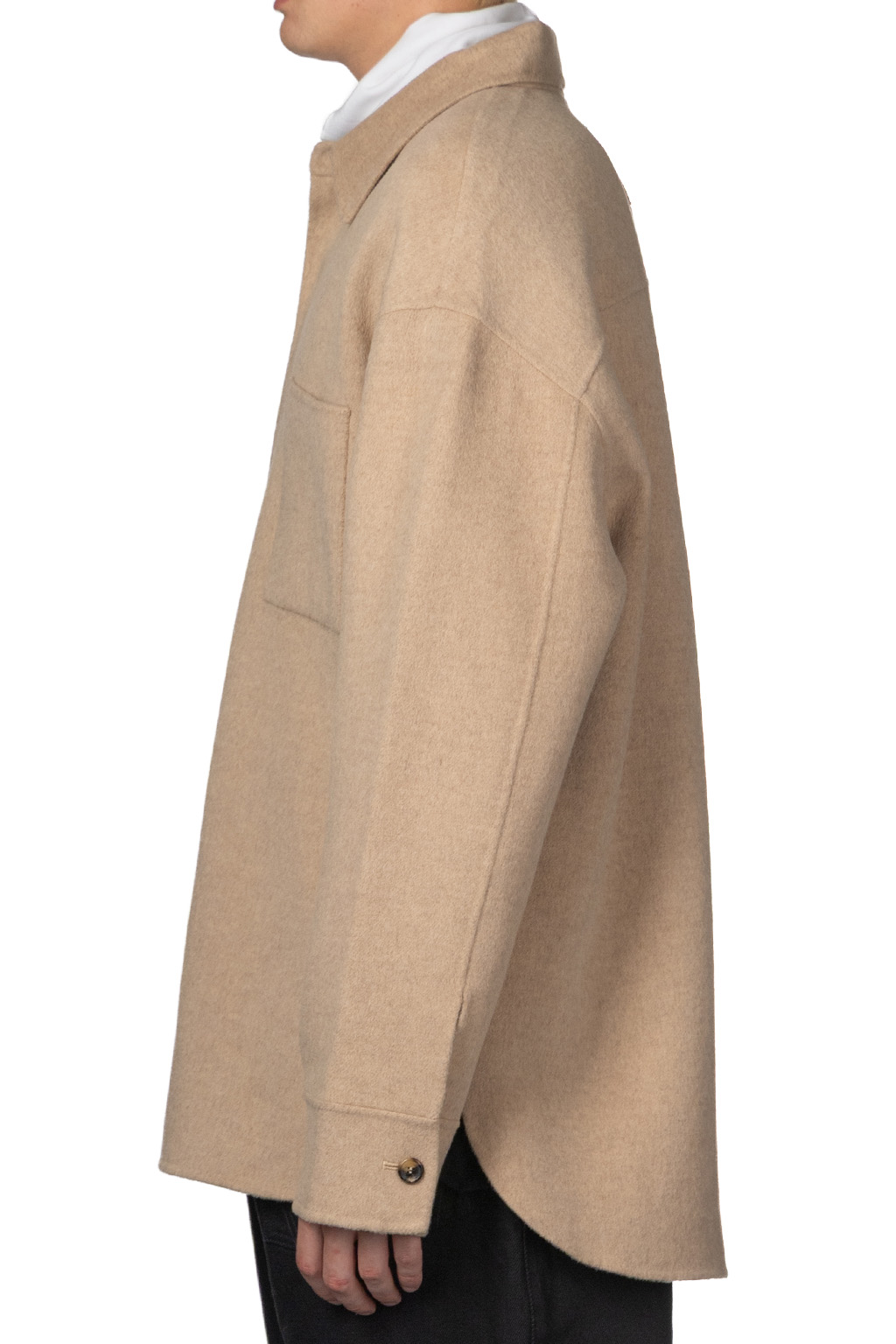 JW Anderson - Oversized Shirt Jacket - Clay Melange