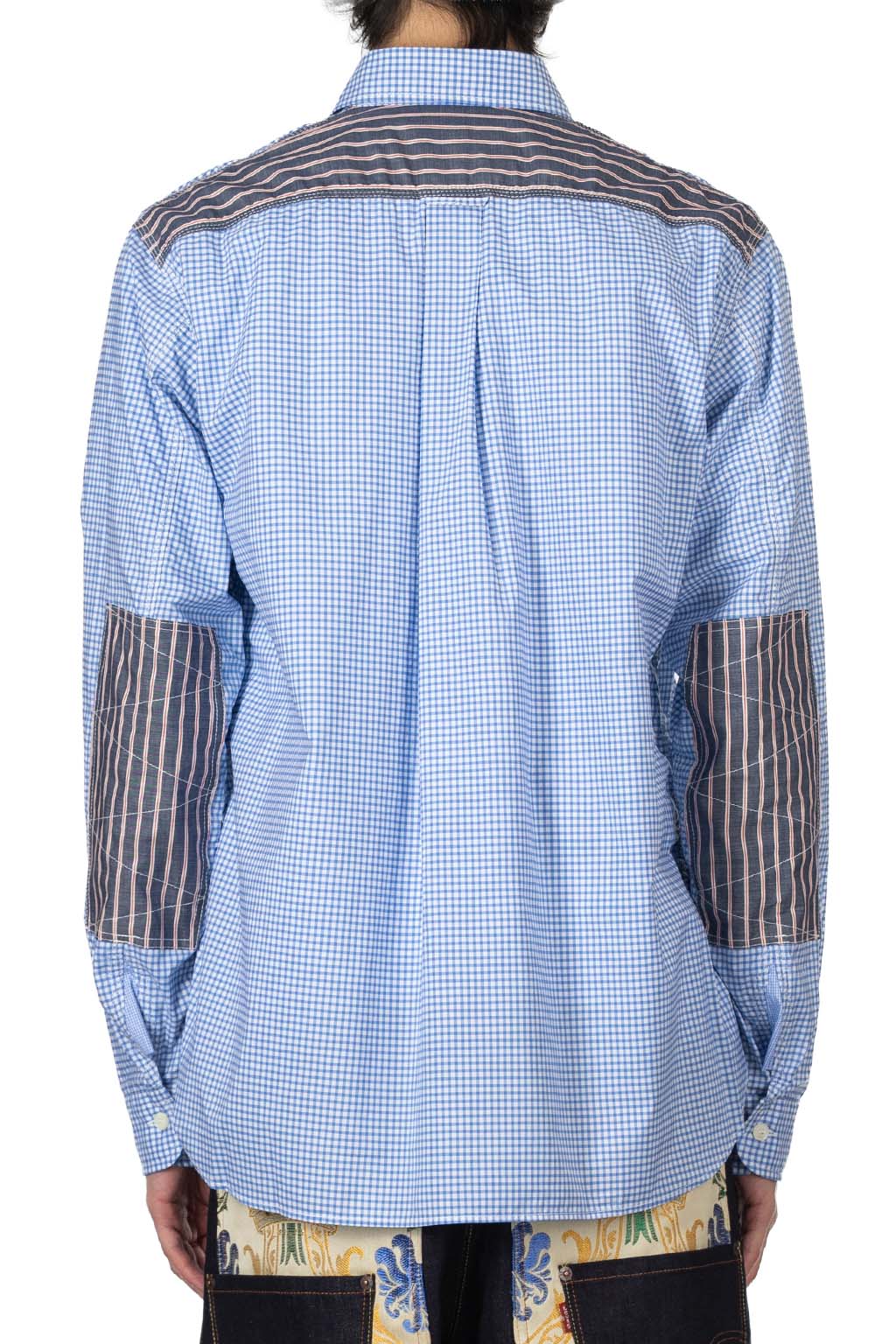 Junya Watanabe MAN - Cotton Check x Cotton Stripe Shirt