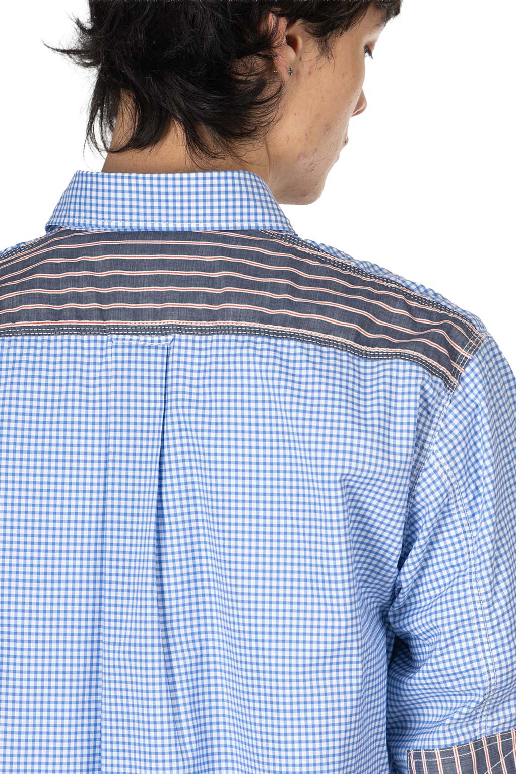 Junya Watanabe MAN - Cotton Check x Cotton Stripe Shirt